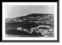 Bird's-eye panorama of the village of Gasp&eacute;, Qu&eacute;bec, Canada, Historic Print