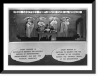 Symbolic frieze suggesting the workers' physical and social hazards, Antique Print