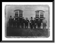 The jury of seven that condemned the Library site, Historic Print