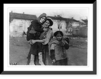 Mother carrying her sick boy about the streets of Belgrade, in search of relief, Antique Poster