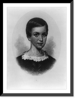 Historic Framed Print, [Emily Dickinson, head-and-shoulders portrait, facing right],  17-7/8" x 21-7/8"