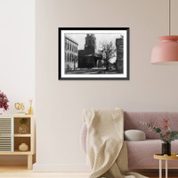 Historic Framed Print, Saint Michael's Church, Charleston, S.C.,  17-7/8" x 21-7/8"