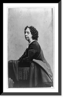 Sara Payson (Willis) Parton, half-length portrait, seated, facing left, Antique Wall Art