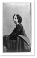 Sara Payson (Willis) Parton, half-length portrait, seated, facing left, Antique Wall Art