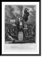 Historic Framed Print, King Alcohol and his Prime Minister,  17-7/8" x 21-7/8"