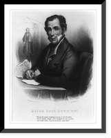 Major Jack Downing!.from the Painting by Joseph T. Harris ; Lith of Endicott & Sons New York. Classic, Antique Wall Art