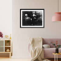 Historic Framed Print, [Neal Dow, General, seated, facing left],  17-7/8" x 21-7/8"