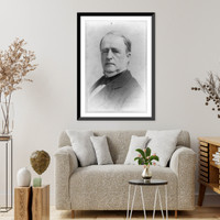 Historic Framed Print, [Samuel Blatchford, Associate Justice, Supreme Court, head-and-shoulders portrait, facing left],  17-7/8" x 21-7/8"