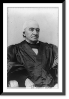 Historic Framed Print, [Joseph P. Bradley, Associate Justice of Supreme Court, half-length portrait, seated, facing right],  17-7/8" x 21-7/8"