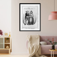 Historic Framed Print, John Bull satisfied!,  17-7/8" x 21-7/8"