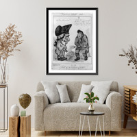 Familiar ghosts! Sketch 1. Ghost of a village lawyer!!, Vintage Print