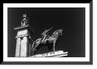Historic Framed Print, Cort&eacute;s Monument, C&aacute;diz, Spain,  17-7/8" x 21-7/8"