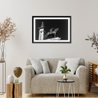 Historic Framed Print, Cort&eacute;s Monument, C&aacute;diz, Spain,  17-7/8" x 21-7/8"