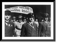 Historic Framed Print, [Hermann G&ouml;ring in the parade to Tempelhof Field, Berlin, on the national holiday of the German people],  17-7/8" x 21-7/8"
