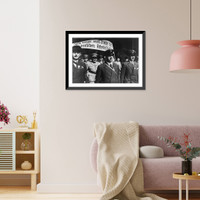 Historic Framed Print, [Hermann G&ouml;ring in the parade to Tempelhof Field, Berlin, on the national holiday of the German people],  17-7/8" x 21-7/8"