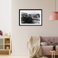 Historic Framed Print, [Hermann G&ouml;ring viewing damage in Rotterdam],  17-7/8" x 21-7/8"