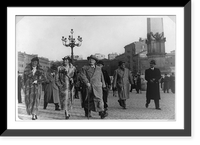 Historic Framed Print, [G&ouml;ring visiting St. Peter's Cathedral in Rome],  17-7/8" x 21-7/8"