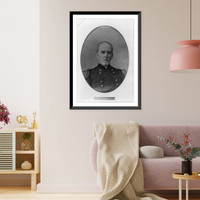 William B. Rochester, U.S. Army Paymaster General, 1882-1890, head-and-shoulders portrait, facing right, Vintage Wall Art