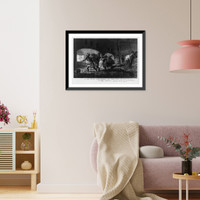 In the boiler room - feeding the fires with Bagazo, West Indies, Historic Print