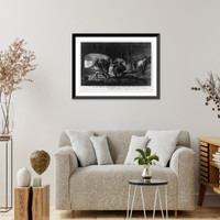 In the boiler room - feeding the fires with Bagazo, West Indies, Historic Print