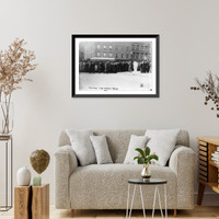 Triangle Waist Co. fire, N.Y.C.. Crowds outside pier morgue - 2, Vintage Wall Art