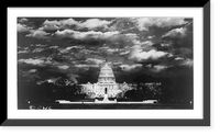 View of U.S. Capitol from Mall with Grant Memorial Classic, Historic Reproduction