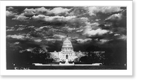 View of U.S. Capitol from Mall with Grant Memorial Classic, Historic Reproduction