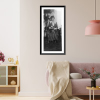 Historic Framed Print, [Belle da Costa Greene, full-length portrait, seated, facing right],  17-7/8" x 21-7/8"