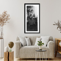 Historic Framed Print, [Belle da Costa Greene, full-length portrait, seated, facing right],  17-7/8" x 21-7/8"