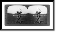 Historic Framed Print, Donald J. Ross. driving, finish [of golf shot],  17-7/8" x 21-7/8"