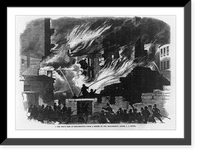 The great fire at Philadelphia: Front page, illustration only Classic, Historic Reproduction