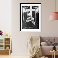 Remains of Cardinal Richard, Antique Print