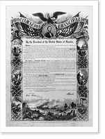 Antique Photo Print - Proclamation of Emancipation by the President