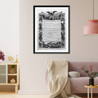Antique Photo Print - Proclamation of Emancipation by the President