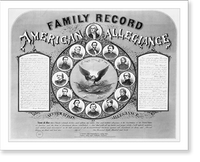 Historic Framed Print, Family record. American allegiances,  17-7/8" x 21-7/8"