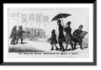 The would-be mayor preparing to quell a riot, Vintage Print