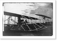 Historic Framed Print, Orville Wright at start of flight, Fort Meyer [i.e. Myer], Va.,  17-7/8" x 21-7/8"