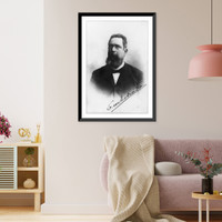 Historic Framed Print, [Emilio Estrada, President of Equador, head-and-shoulders portrait, facing left],  17-7/8" x 21-7/8"