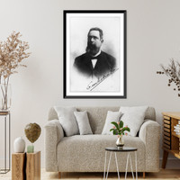 Historic Framed Print, [Emilio Estrada, President of Equador, head-and-shoulders portrait, facing left],  17-7/8" x 21-7/8"