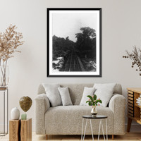 Railroad near Bf.(?) (probably Bluefields) looking toward Greytown Classic, Historic Reproduction
