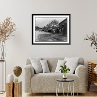 Historic Framed Print, Santa Anita reception center, Arcadia, Calif., Apr.,  17-7/8" x 21-7/8"