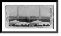Endeavorers' tents and Washington Monument, Washington, D.C, Antique Print