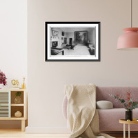 Historic Framed Print, New York Room, Mount Vernon Mansion,  17-7/8" x 21-7/8"