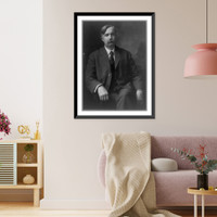 Gov. Fred Maltby Warner, three-quarter length portrait, seated, facing right, Antique Poster