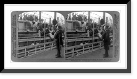 Saluting President Roosevelt as he leaves St. Louis, Mo., on his Mississippi trip, Vintage Print