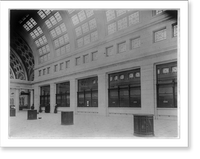 Union Station, Washington, D.C.: interior of ticket lobby. Shows grilles around heat outlets, clerestory and ceiling lights. Partial view of main waiting room on extreme left Vintage Wall Art Pri