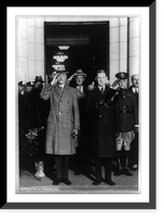 Dawes heads throng greeting Pershing on return from South America, Historic Reproduction