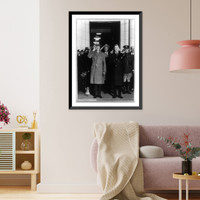 Dawes heads throng greeting Pershing on return from South America, Historic Reproduction