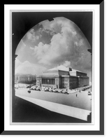 Municipal Auditorium and Memorial Plaza, St. Louis, Mo, Antique Print