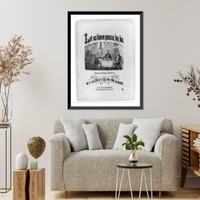 Historic Framed Print, Let us have pease, ha, ha,  17-7/8" x 21-7/8"